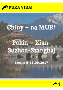 CHINY 5 – 13.09.2017 r