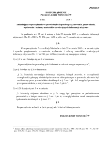 rozporządzenie - Biuletyn Informacji Publicznej MON