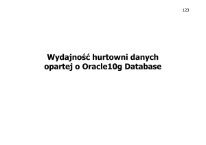 Wydajność hurtowni danych opartej o Oracle10g Database