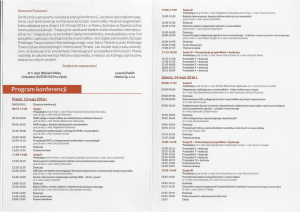 Program konferencji - WCM