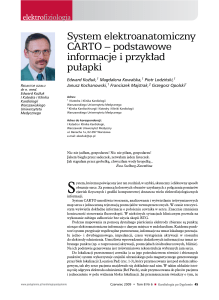 System elektroanatomiczny CARTO – podstawowe