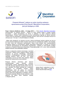 Informacje o firmie Sanofi Diabetes