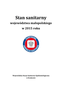 Stan sanitarny województwa małopolskiego w 2015 roku