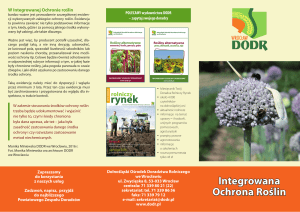 Integrowana Ochrona Roślin - Dolnośląski Ośrodek Doradztwa