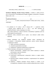 umowa nr - MOPR Lublin