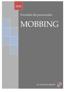 Mobbing - poradnik pracownika