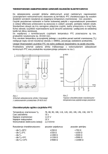 Zabezpieczenia termistorowe silnika (PTC)