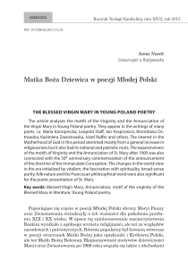 Maryja w Poezji Młodej Polski
