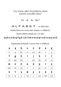 zabawy z alfabetem