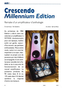 Crescendo Millennium Edition de T. Giesberts Elektor n°274 p40 04-2001