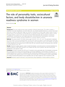 The role of personality traits sociocultural facto