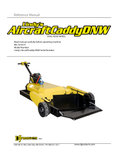 Aircraft Tug DNW V2 Manual