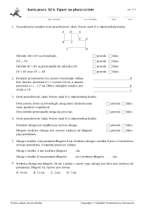  karta pracy - figury na płaszczyźnie