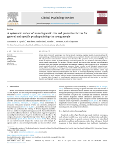 Lynch - A systematic review of transdiagnostic risk