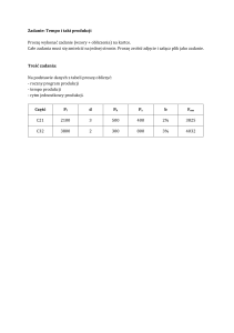 LPP Tempo i takt produkcji Zadanie-1