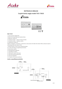 Czujnik tlenku węgla Kidde 7CO i 7DCO
