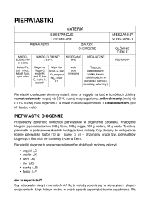 Pierwiastki w organizmach