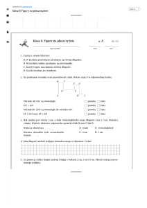 Figury na płaszczyźnie - Karta pracy z geometrii klasa 6