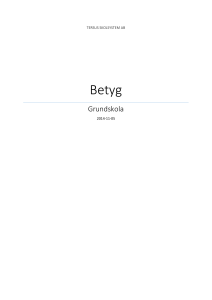 Betygsmanual Grundskola