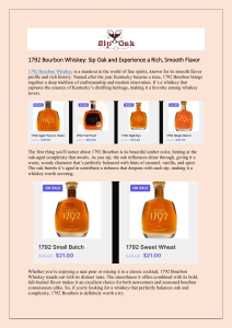 1792 Bourbon Whiskey: Sip Oak and Experience a Rich, Smooth Flavor