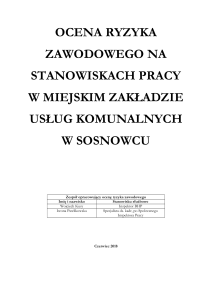Ocena Ryzyka Zawodowego MZUK Sosnowiec