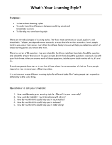 Learning Styles Questionnaire: Discover Your Best Way to Learn