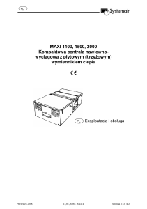 MAXI Ventilation Unit User Manual | Systemair