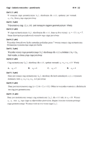 Ciągi - Zadania Maturalne - Powtórzenie | Matematyka Liceum