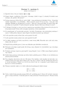 Zestaw zadań matematycznych MatCamp - Poziom 3, Zestaw 5